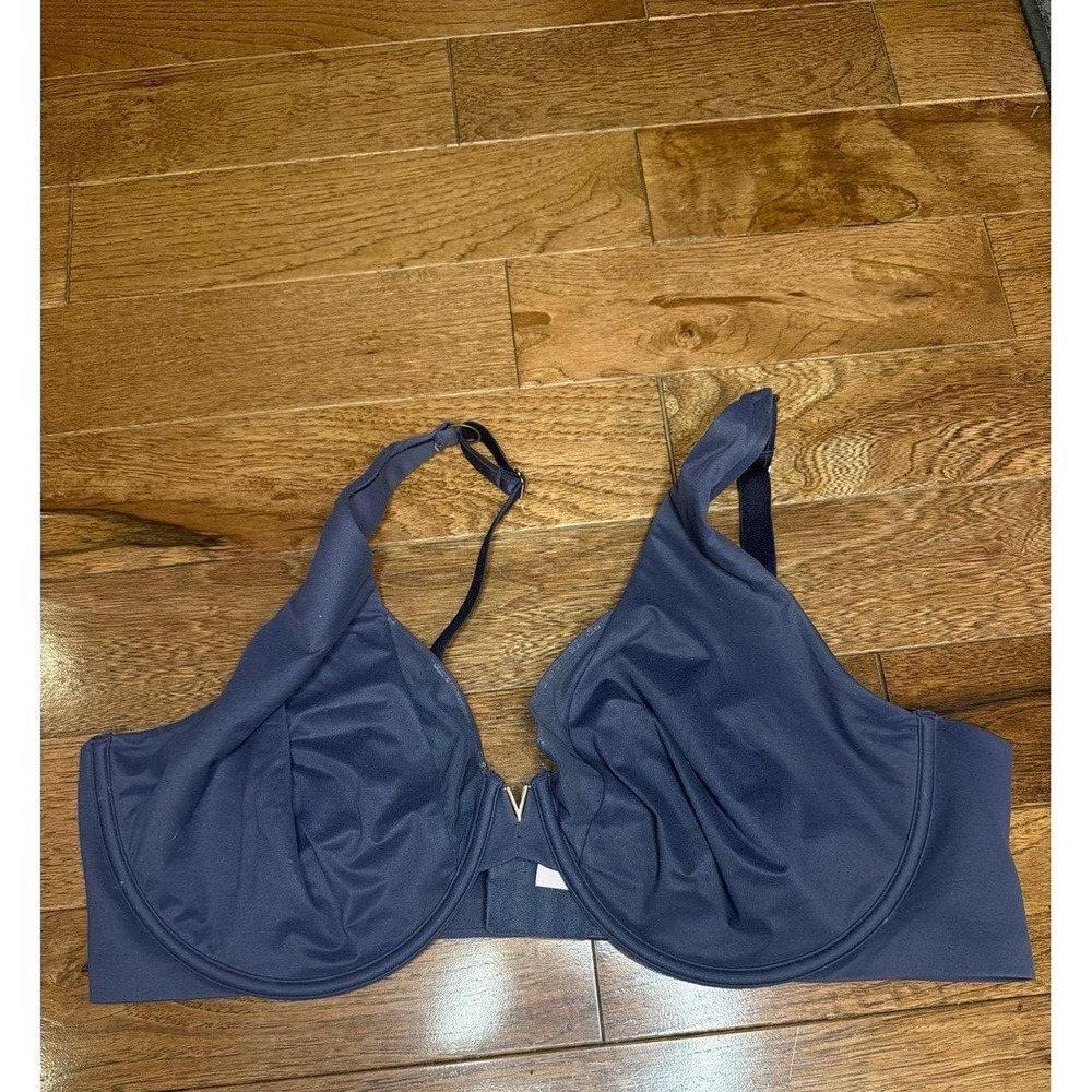 Purplish Blue Underwire Bra Victoria's Secret Unlined Perfect Coverage 42DD